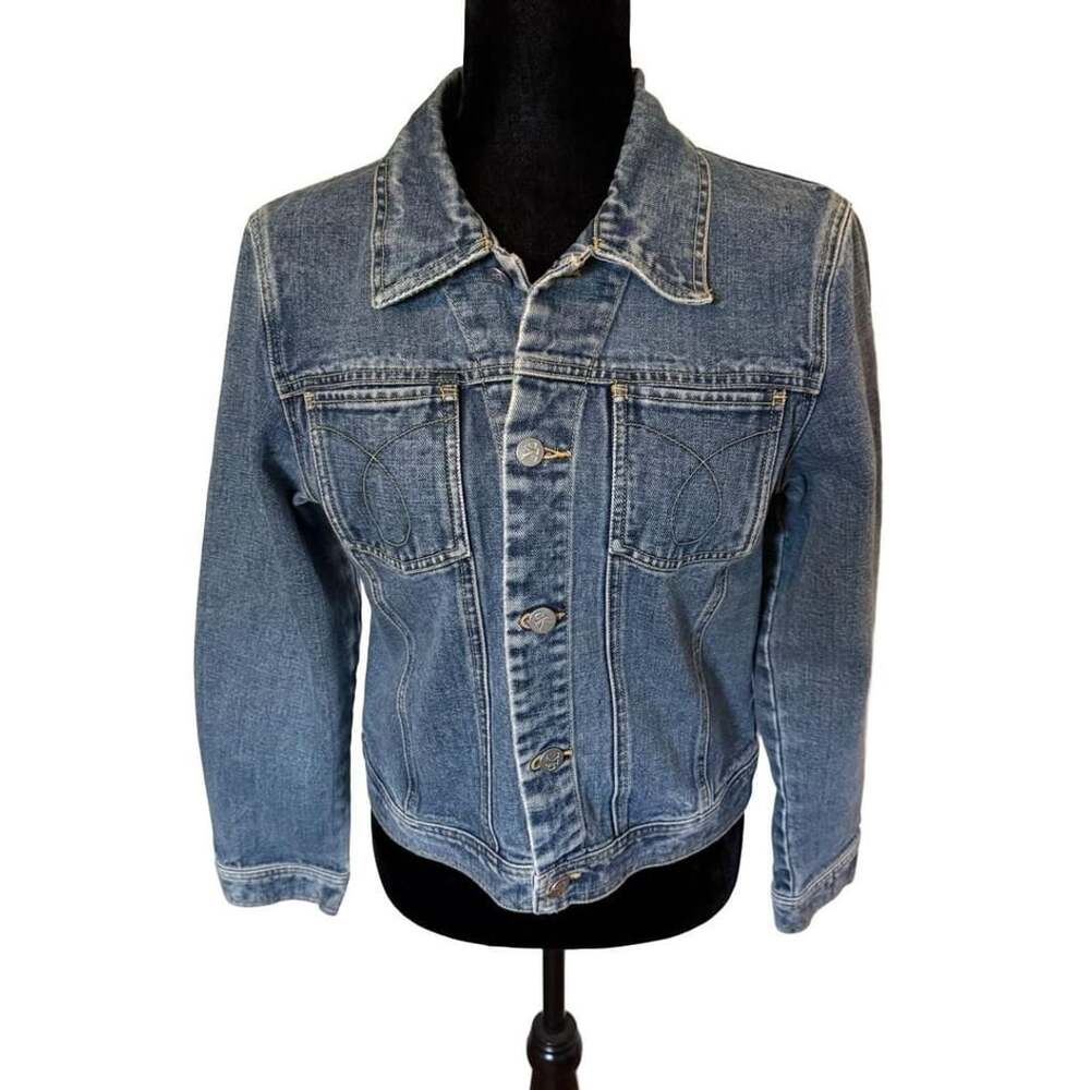 Calvin Klein Jeans Denim Jacket Size L Blue Vintage Trucker Western